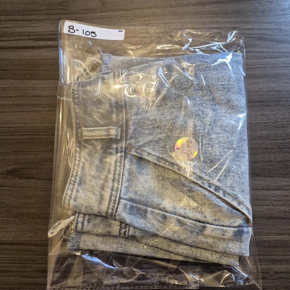 PacSun Light Blue Acid Wash Denim Mini Skirt - Picture 12 of 12